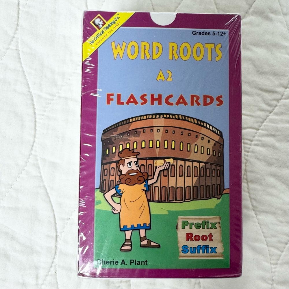 Word Roots A2 Flashcards Cherie A Plant Critical Thinking Co NEW SEALED School